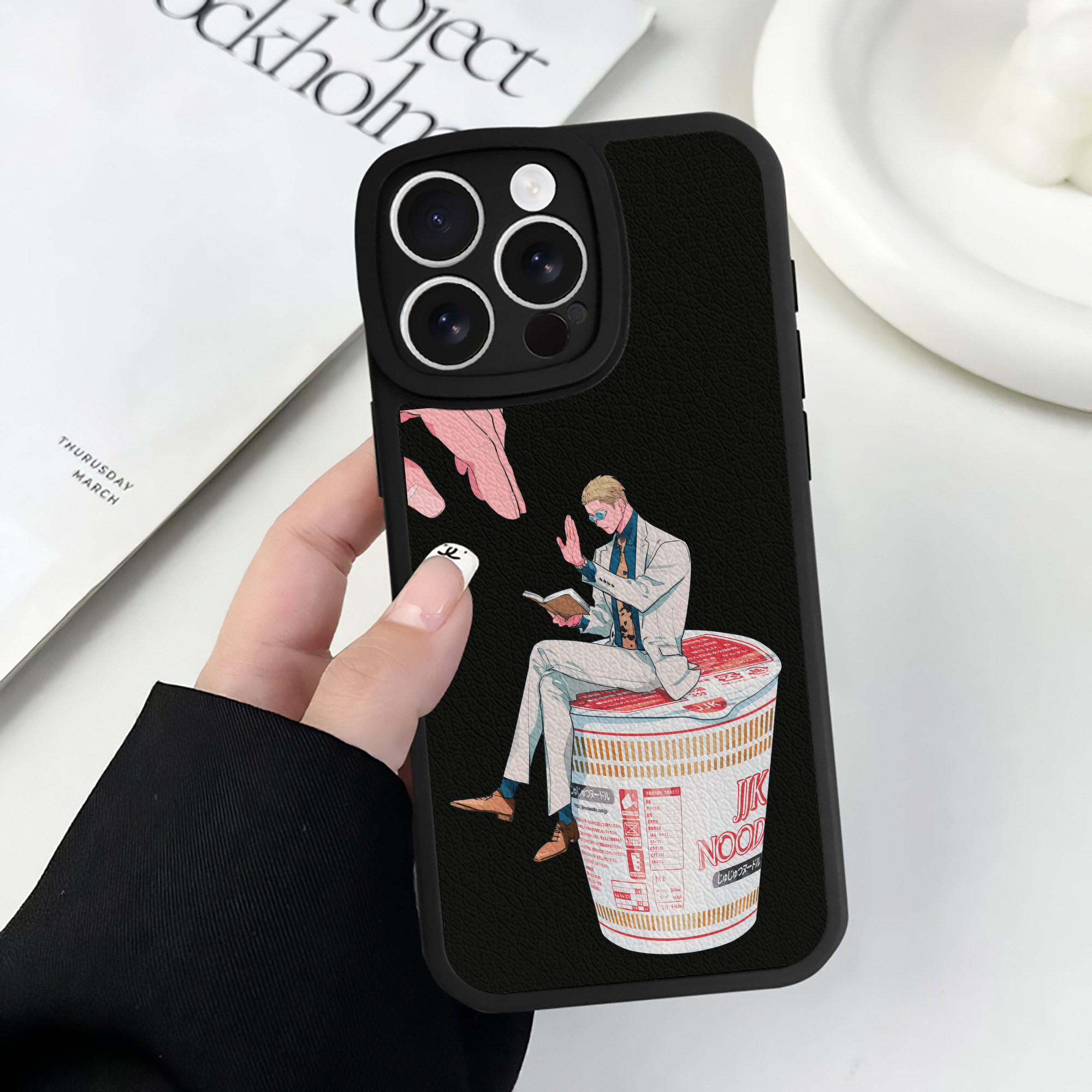 （画像用） 呪術廻戦 Jujutsu Kaisen 【iPhone 16シリーズ対応】シリコンスマホケース（レザー調） 材質：シリコン